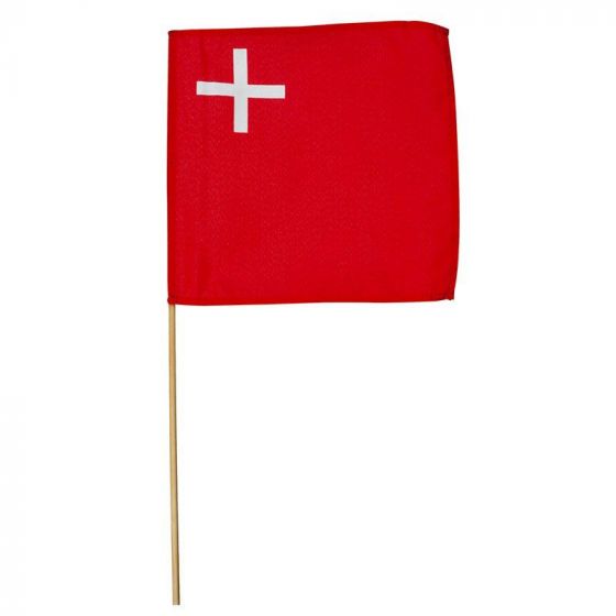 LoveVC Mini-Handflaggen Mit Kariertem Design – 12 Stück Auf Holzstäben Für Rennen, Partys & Deko