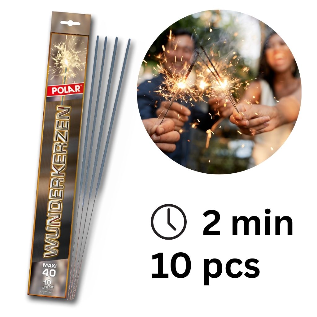 Polar-Wunderkerzen 40 cm - 120 Sekunden