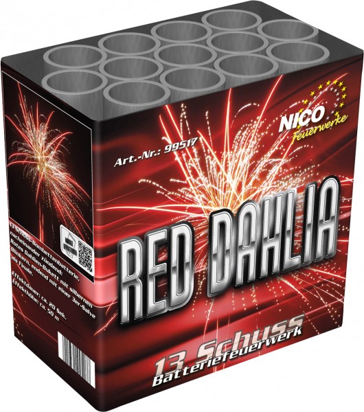 Red Dahlia, 13 Schuss
